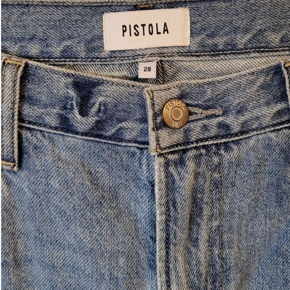 Pistola Women's Light Wash Jaydn Low Slung Palazzo Jeans Size 28 - Picture 4 of 7